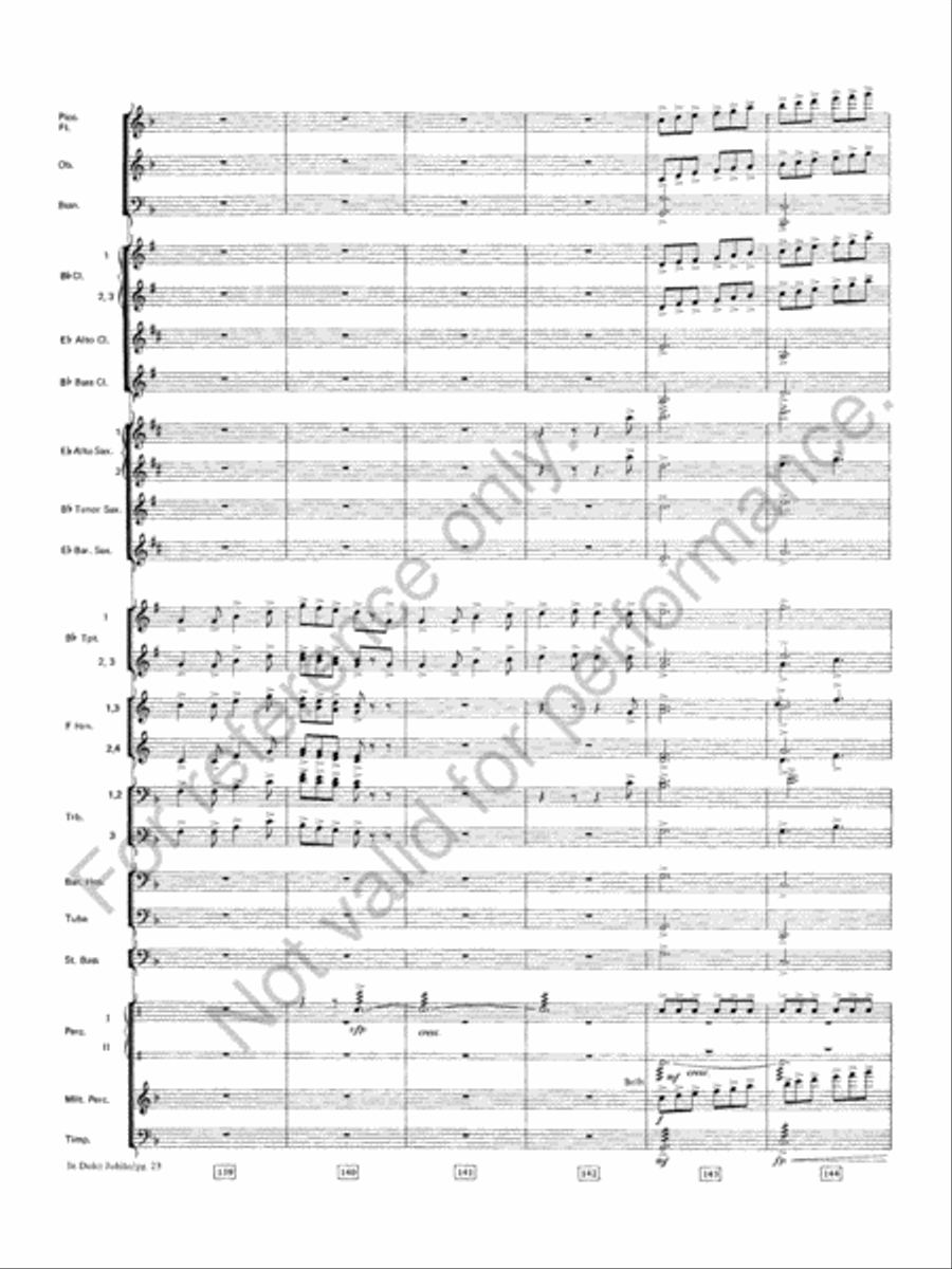 Symphonic Variations On 'In Dulci Jubilo' Concert Band scores gallery preview page 24