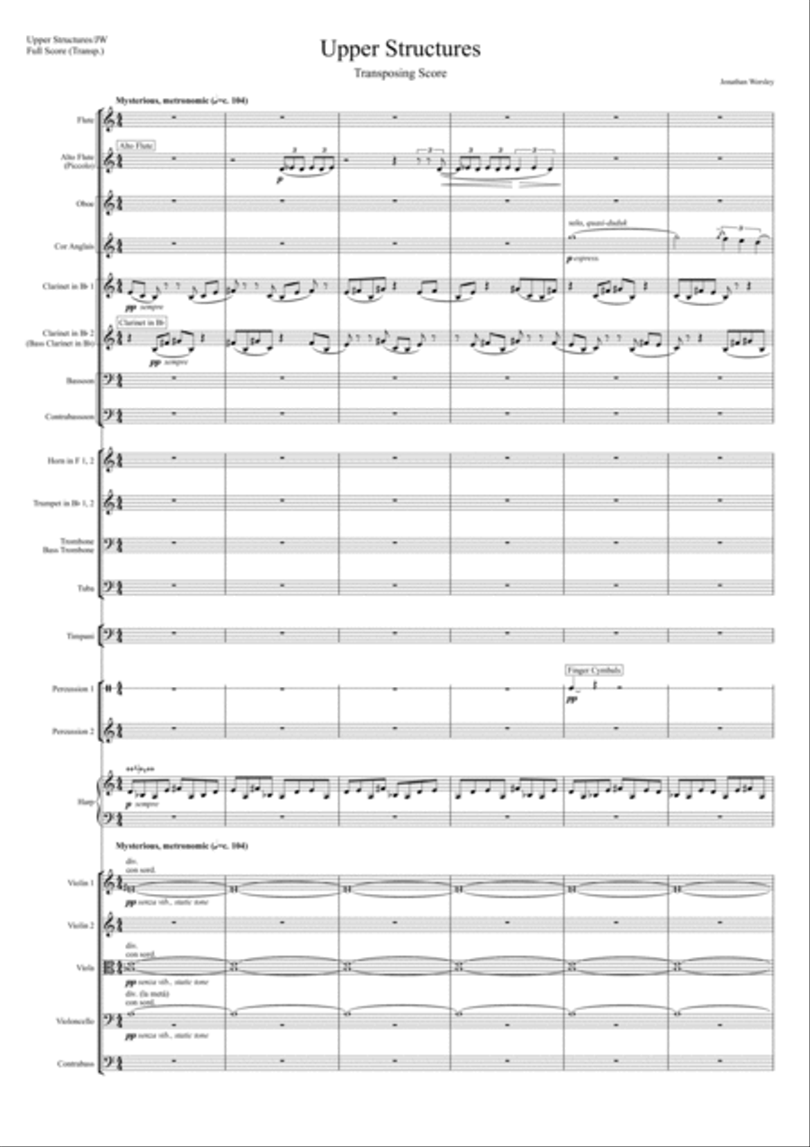Upper Structures Full Orchestra scores gallery preview page 3