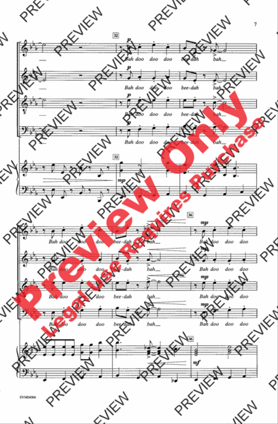 Swing Low, Sweet Chariot 4-Part scores gallery preview page 7