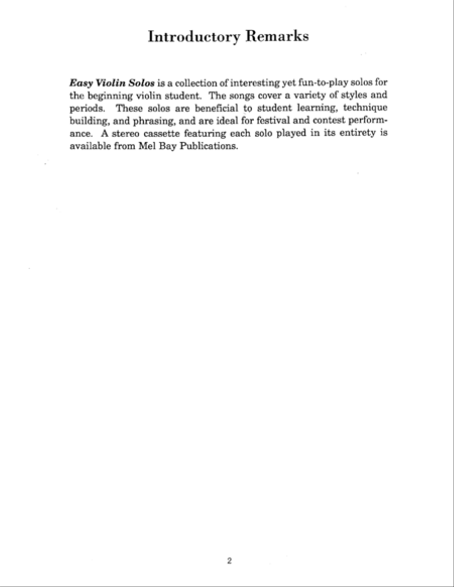 Easy Solos For Violin Easy Solos For Violin Violin Solo scores gallery preview page 3