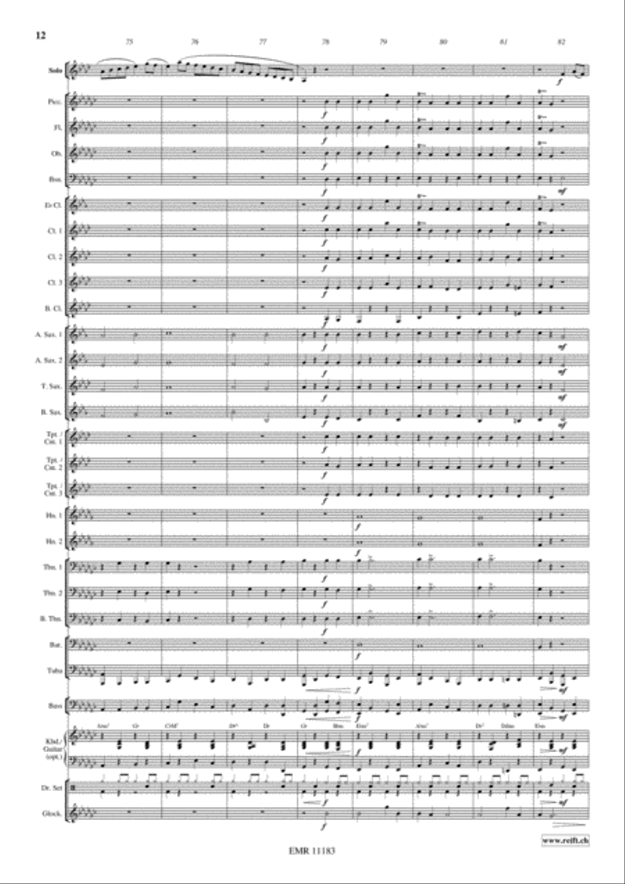 Badinerie Concert Band scores gallery preview page 13