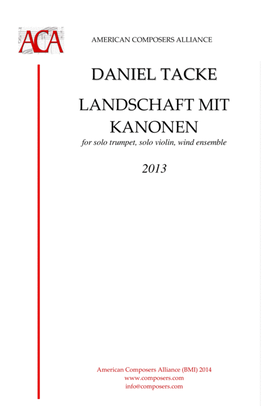 Book cover for [Tacke] Landschaft mit Kanonen