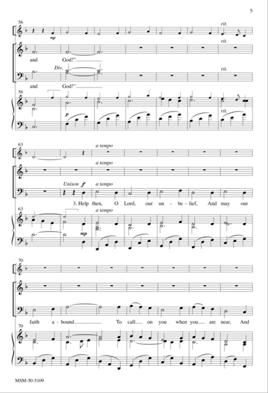 We Walk by Faith and Not by Sight 2-Part scores gallery preview page 4