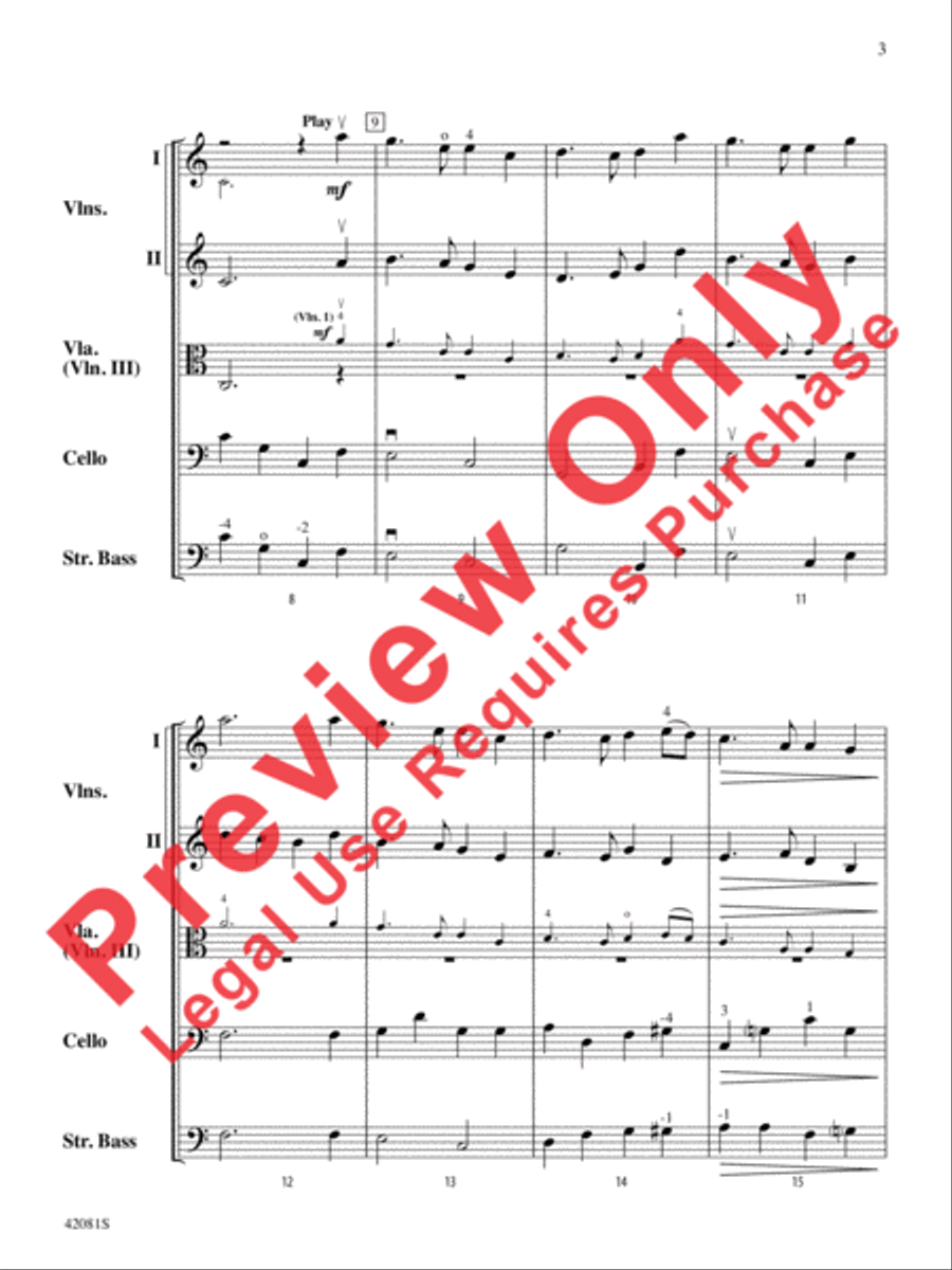 Auld Lang Syne Auld Lang Syne String Orchestra scores gallery preview page 4