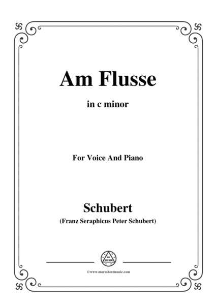 Schubert-Am Flusse (By the River),D.160,in c minor,for Voice&Piano image number null