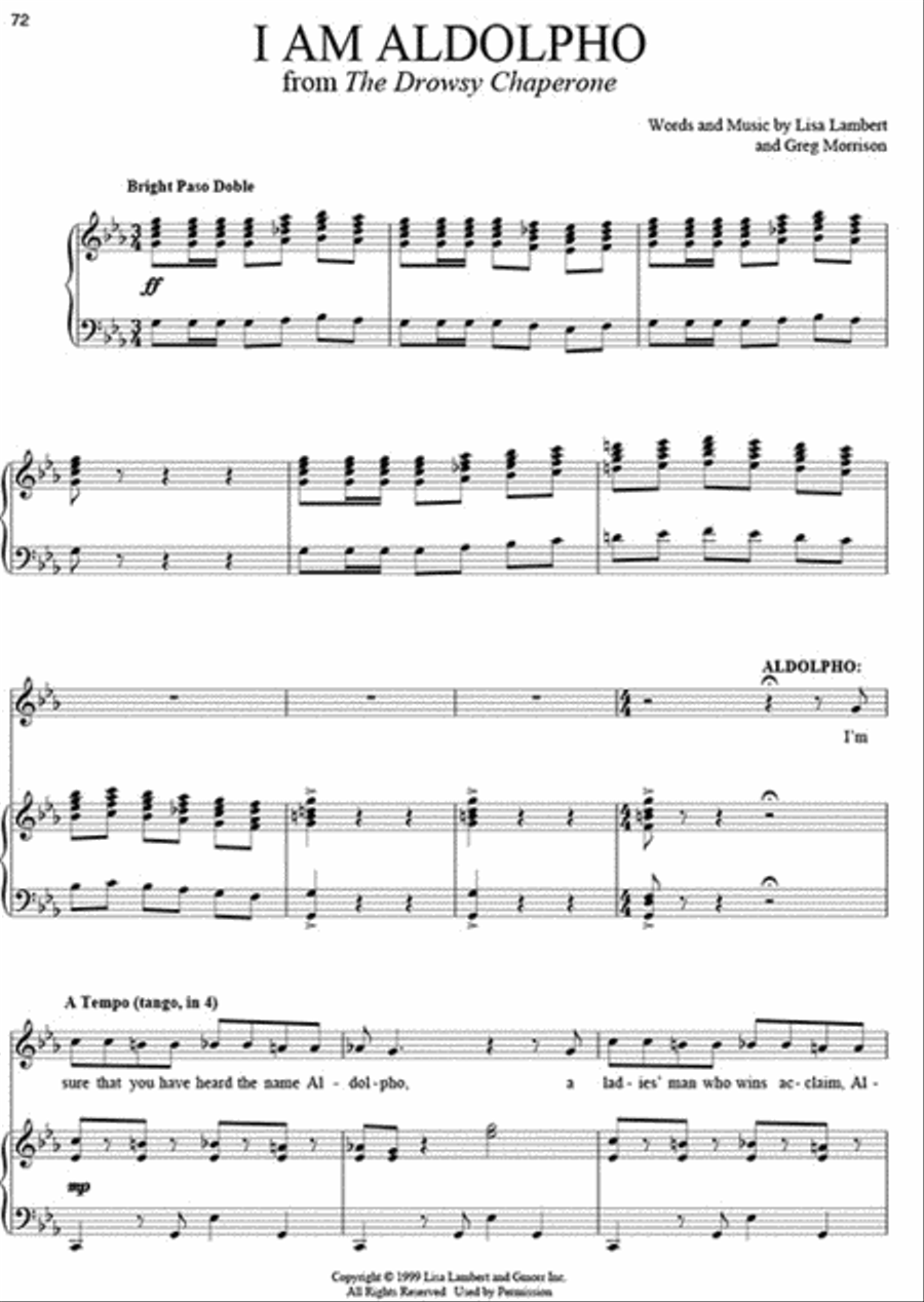 Theatre and Cabaret Comedy Songs - Men's Edition Voice scores gallery preview page 4
