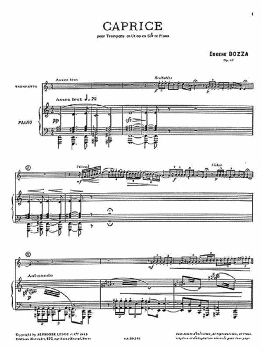 Caprice Trumpet Solo scores gallery preview page 3
