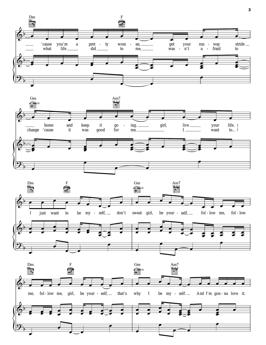 Work That Piano, Vocal, Guitar scores gallery preview page 3
