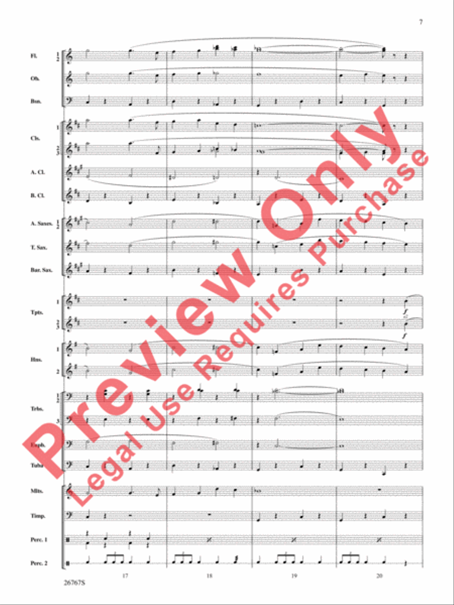 Variations on Ding Dong the Witch Is Dead (from The Wizard of Oz) Concert Band scores gallery preview page 8