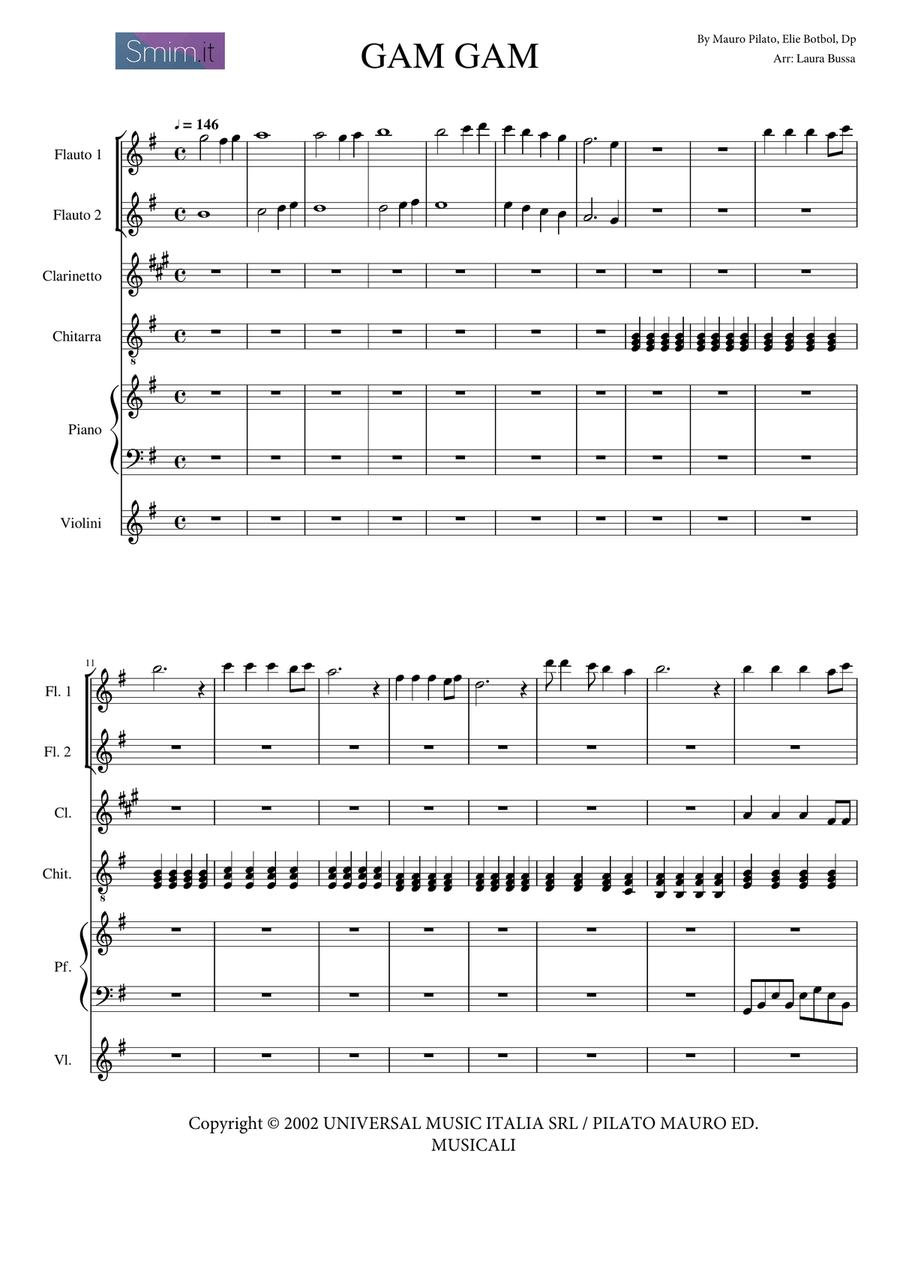 Gam Gam Small Ensemble scores gallery preview page 1