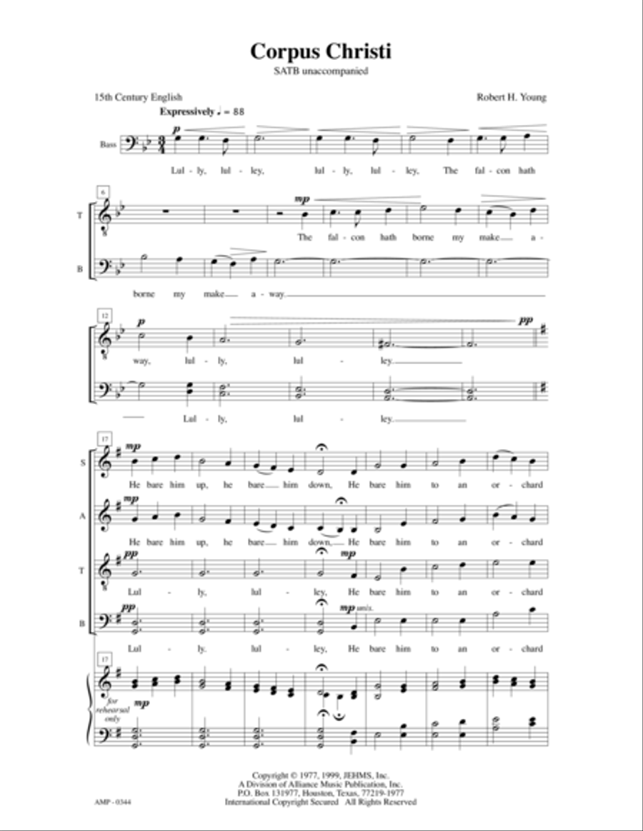 Corpus Christi Corpus Christi 4-Part scores gallery preview page 4