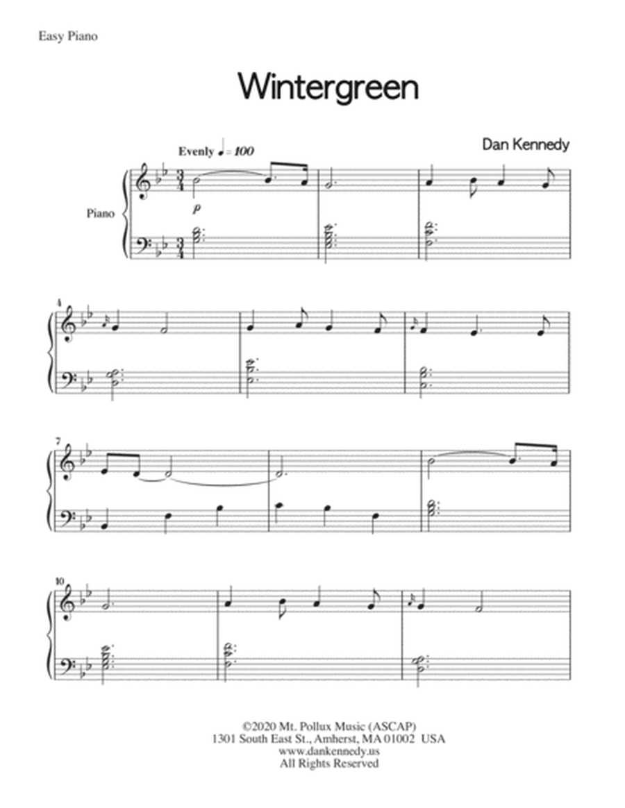 Wintergreen (Easy Piano) image number null