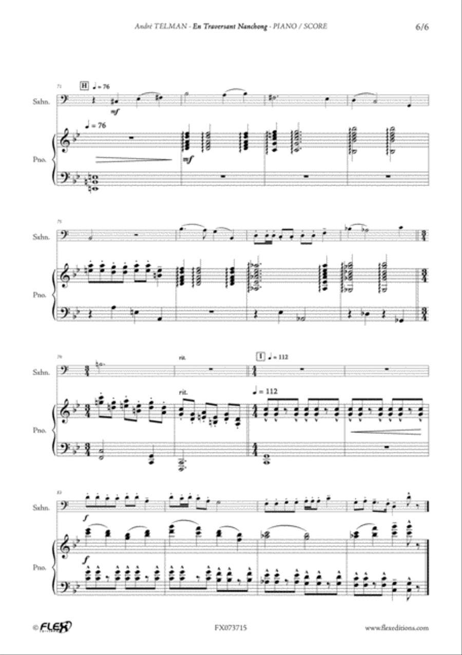 En Traversant Nanchong En Traversant Nanchong Euphonium scores gallery preview page 6