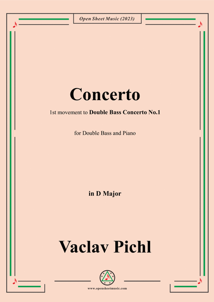 Vaclav Pichl-Concerto in C(1st movement to Double Bass Concerto No.1),in D Major,for Double Bass and image number null