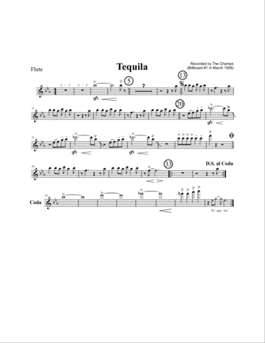 Tequila Jazz Ensemble scores gallery preview page 6