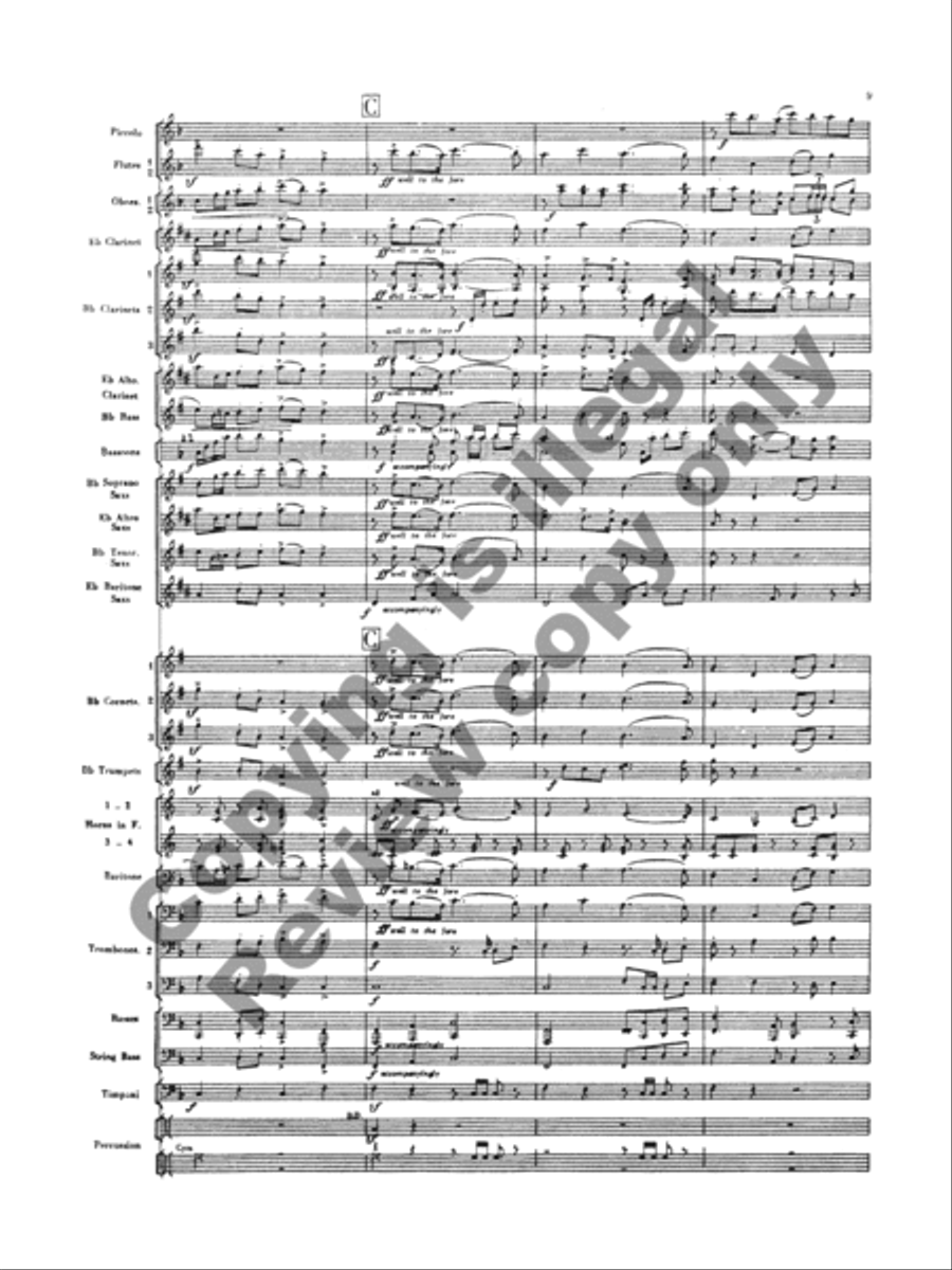 Handel in the Strand Concert Band scores gallery preview page 11