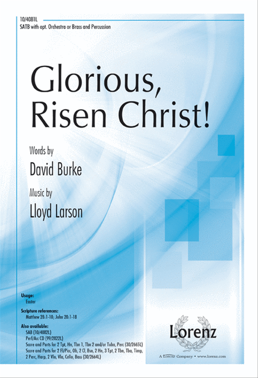 Glorious, Risen Christ! Glorious, Risen Christ! 4-Part scores gallery preview page 1