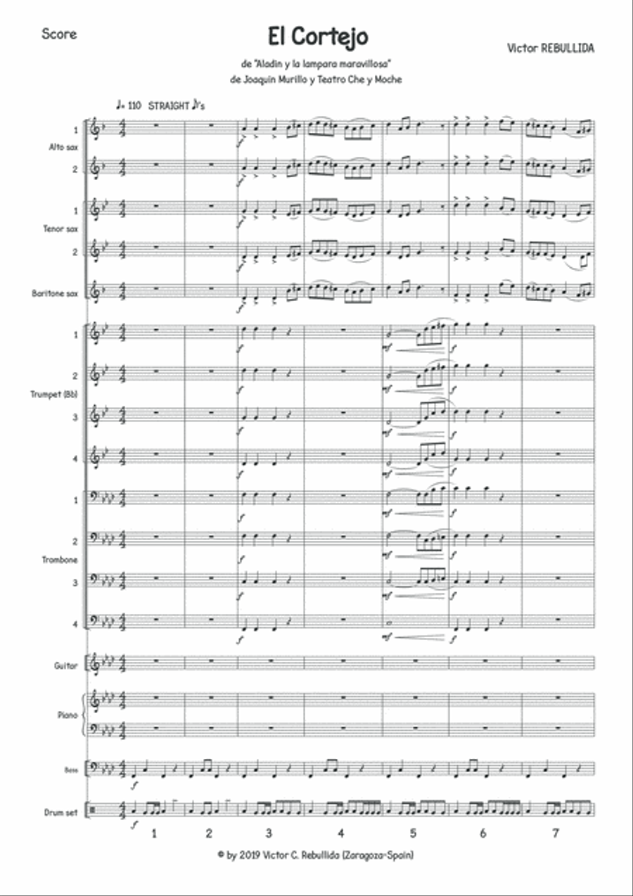 El cortejo El cortejo Jazz Ensemble scores gallery preview page 3
