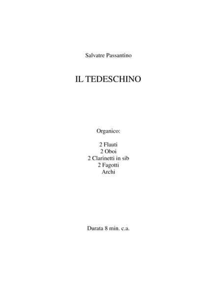 Salvatore Passantino: IL TEDESCHINO (ES-21-035) - Score Only