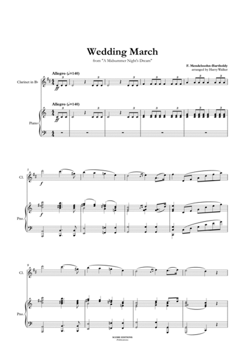 Wedding March (for Clarinet in Bb and Piano) image number null