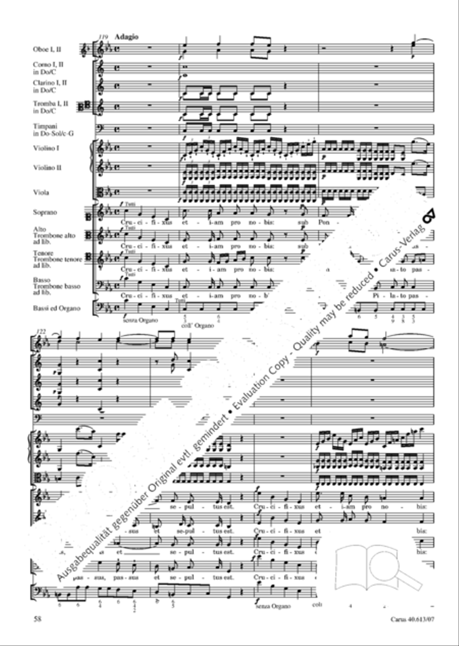 Mass in C (Missa in C) 4-Part scores gallery preview page 65