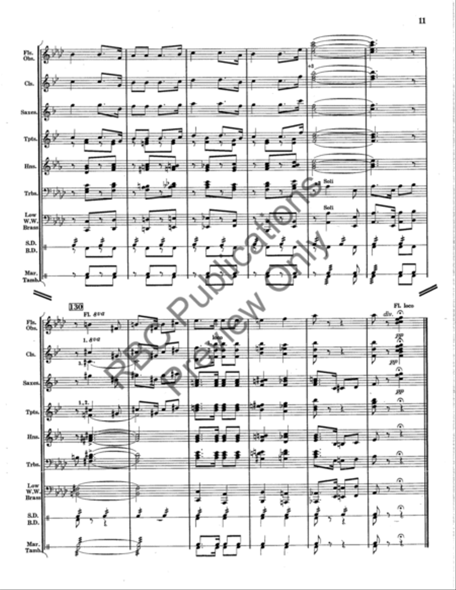 Riding The Rails (Score) Concert Band scores gallery preview page 12