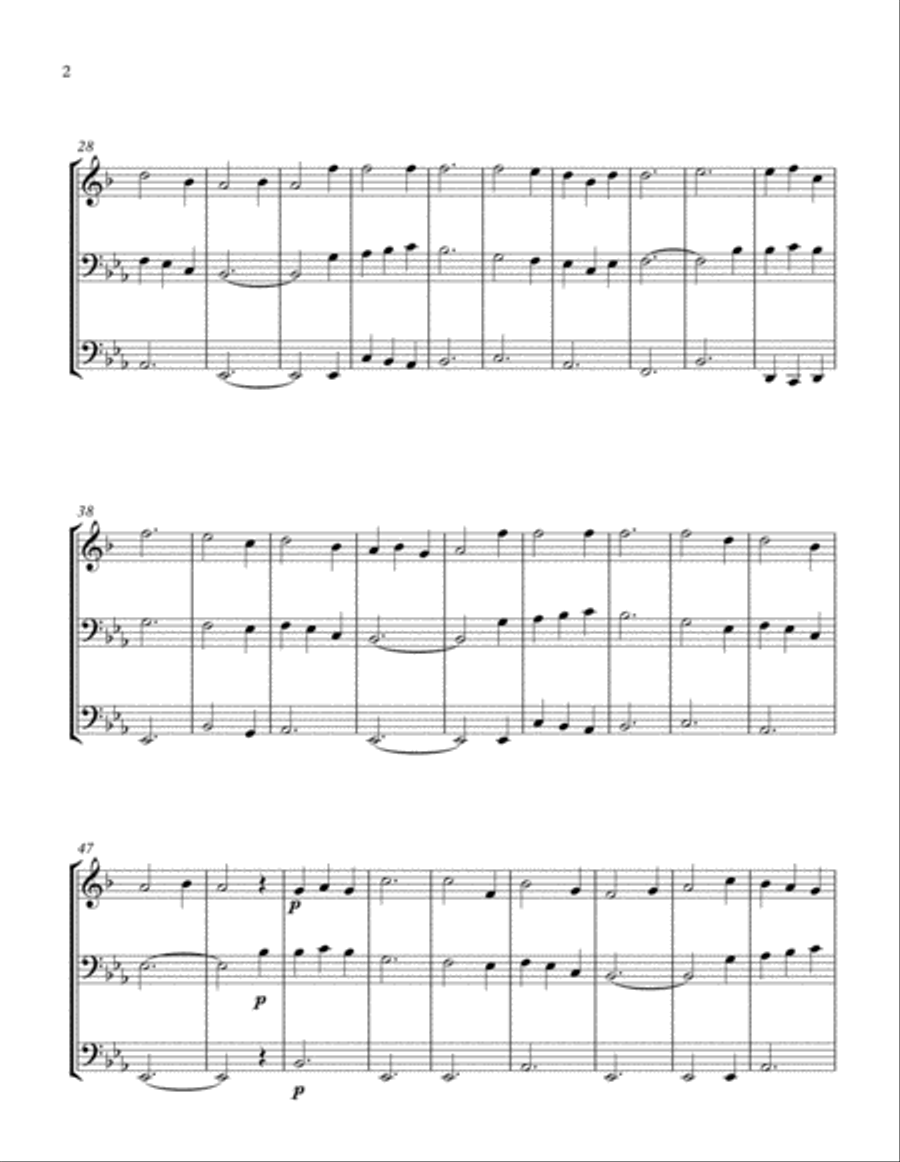 Cailin Mo Ruinsa (Brass Trio) Brass Trio scores gallery preview page 2