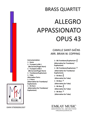 Book cover for ALLEGRO APPASSIONATO - BRASS QUARTET