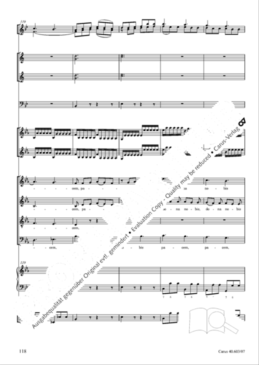 Grosse Orgelsolomesse in Es 4-Part scores gallery preview page 131