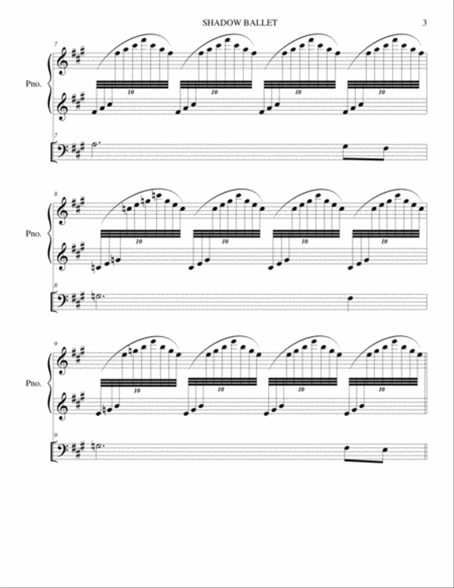 SHADOW BALLET SHADOW BALLET Piano scores gallery preview page 3