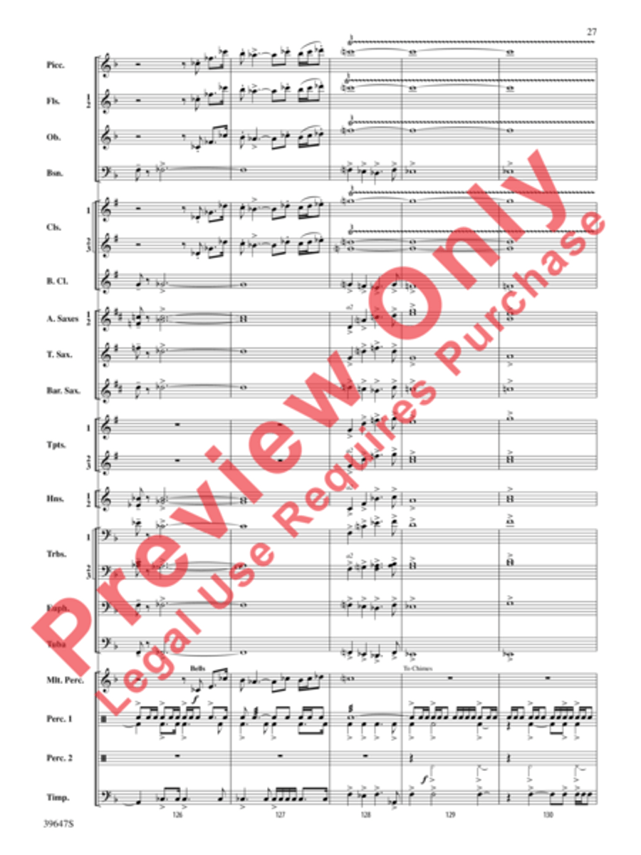 Oak Island Odyssey Concert Band scores gallery preview page 28