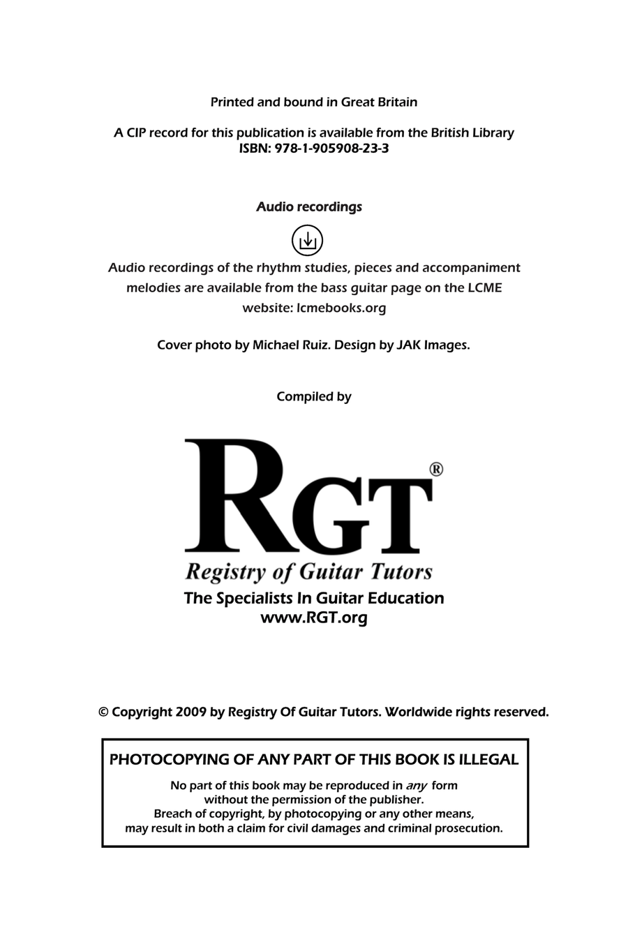LCME Electric Guitar Performance Diplomas LLCM/FLCM Electric Guitar scores gallery preview page 3