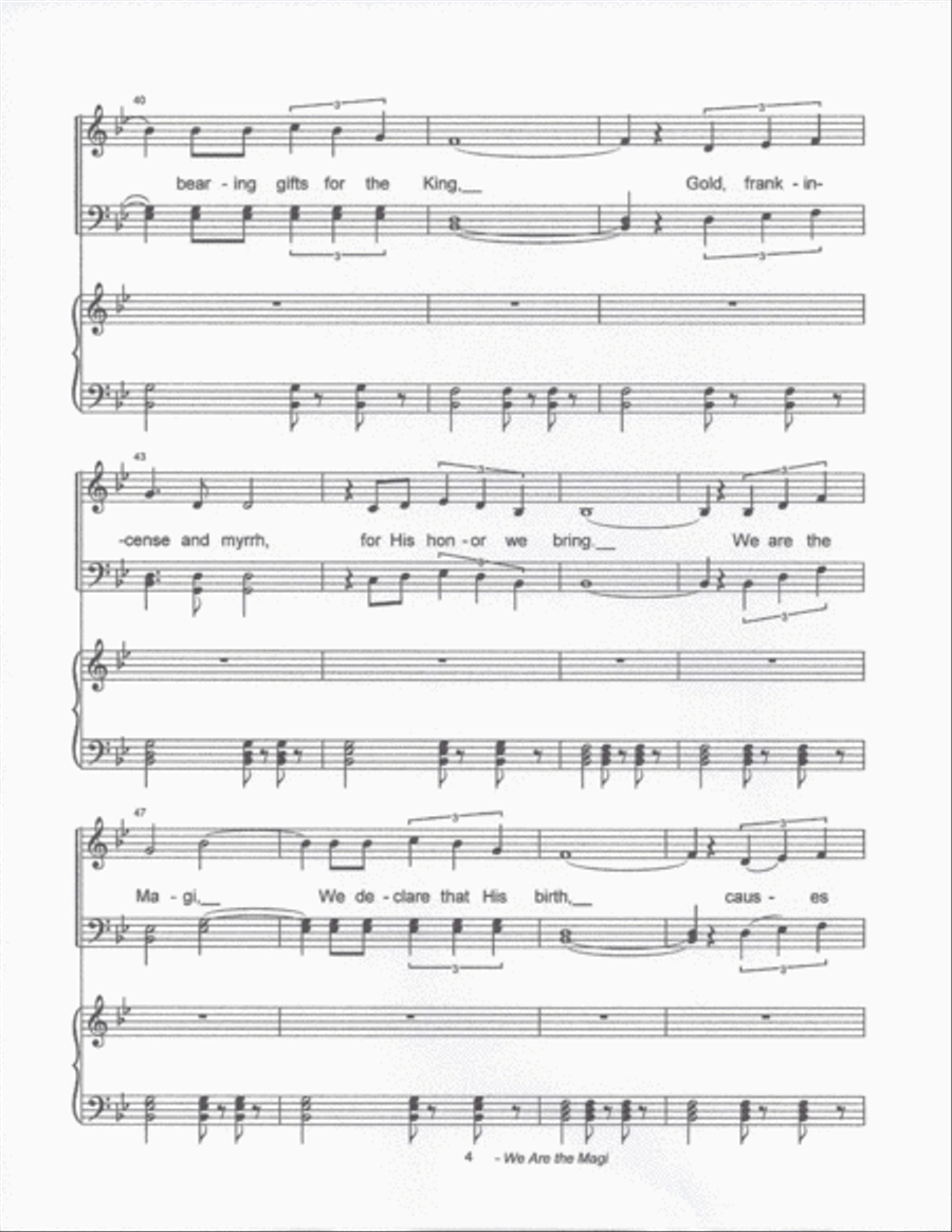 We Are the Magi We Are the Magi Choir scores gallery preview page 4