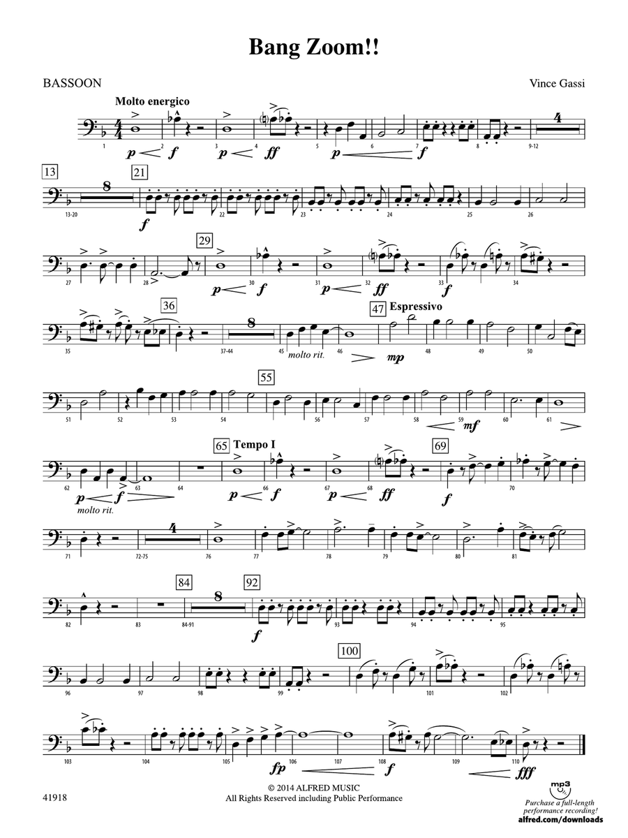 Bang Zoom!: Bassoon