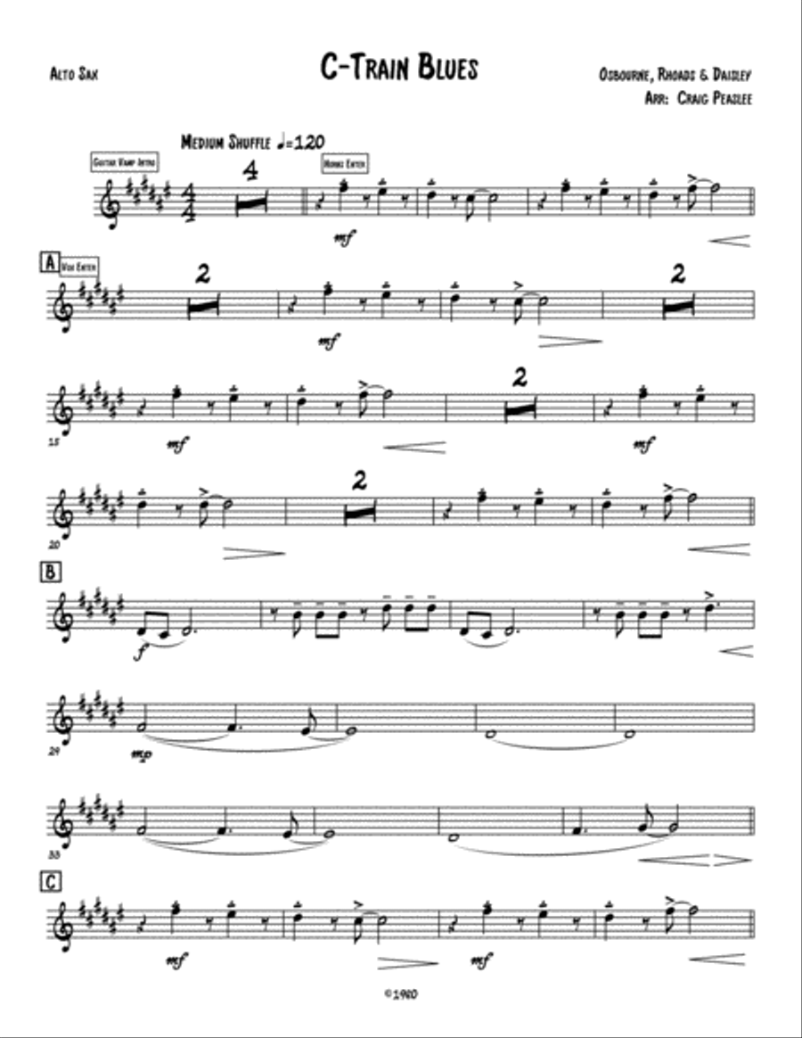 Crazy Train Large Ensemble scores gallery preview page 4
