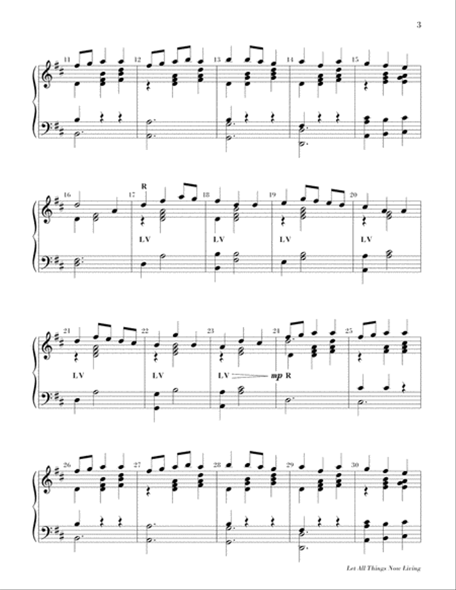 Let All Things Now Living 5-Octaves scores gallery preview page 4
