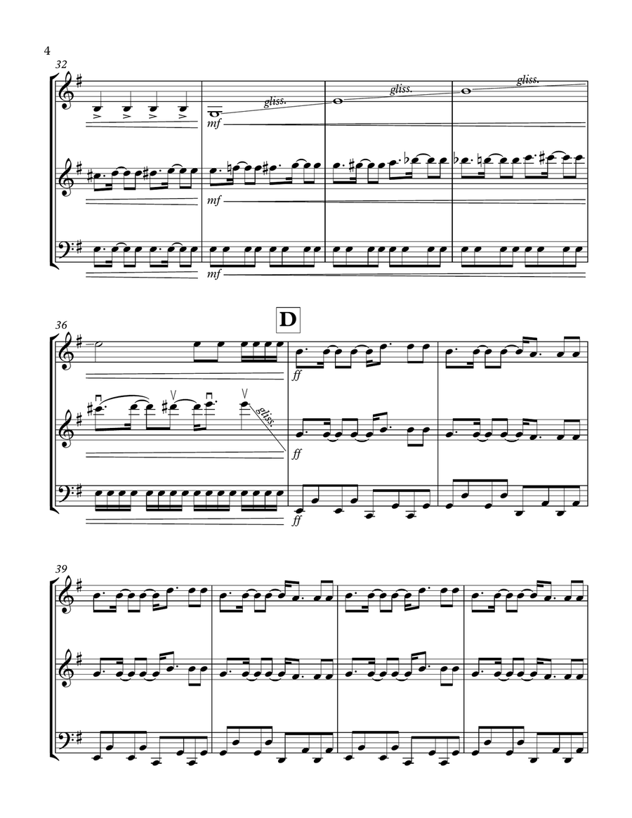 We Found Love String Trio scores gallery preview page 4