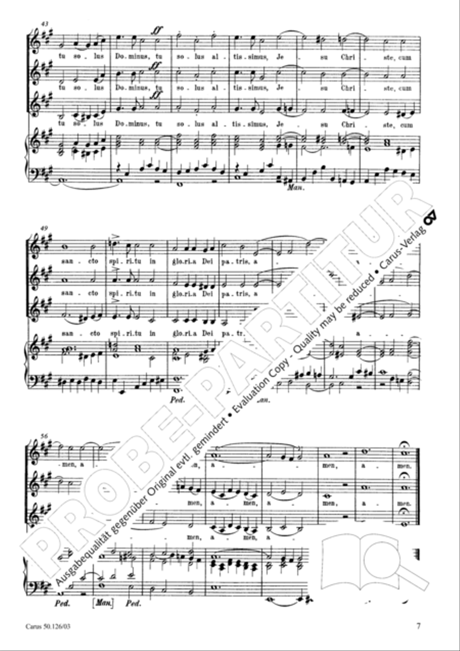 Mass in A major SSA scores gallery preview page 8