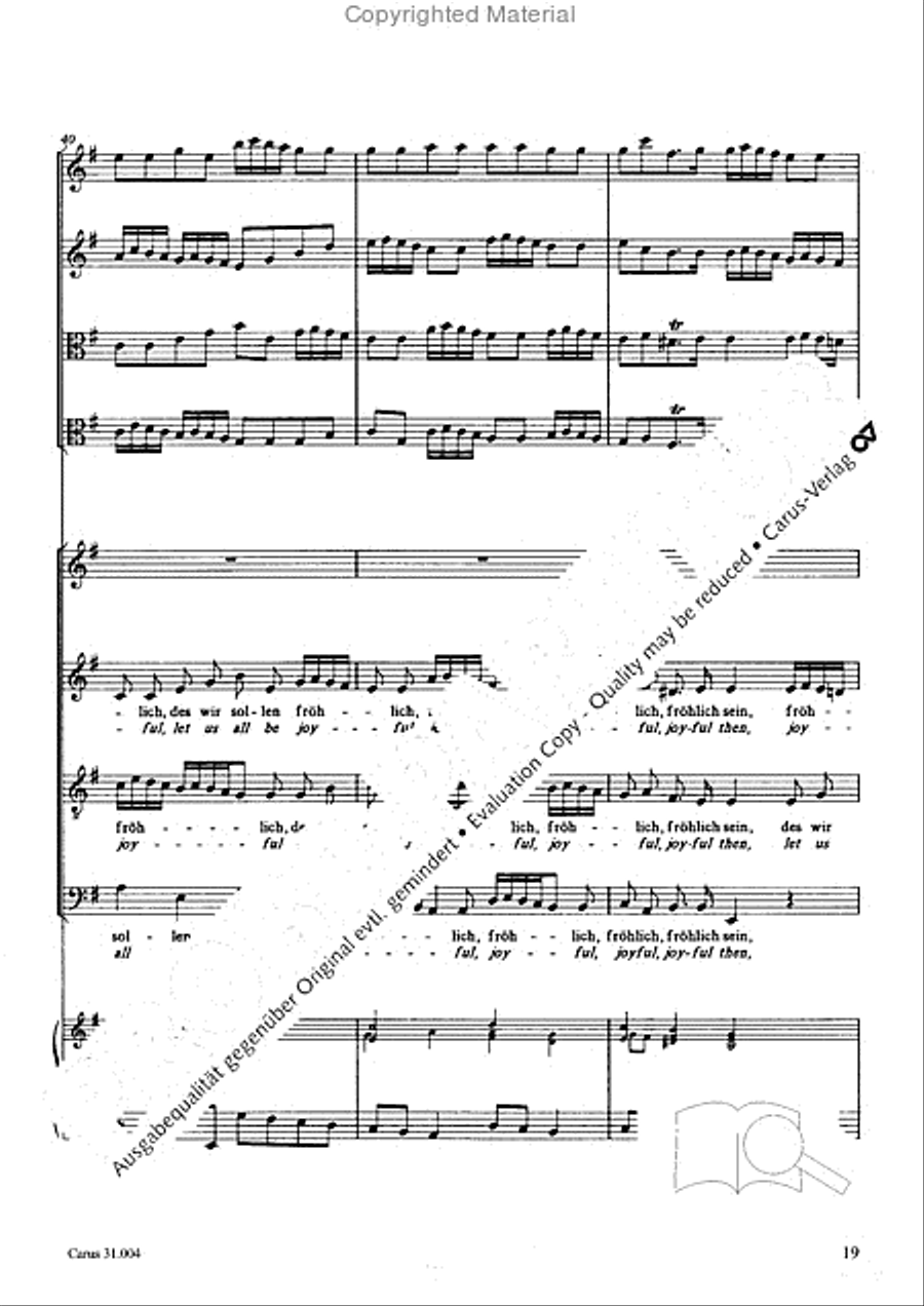 Christ lay in death's cold prison (Christ lag in Todesbanden) 4-Part scores gallery preview page 17