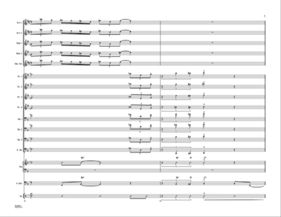 Nearer, My God, to Thee Jazz Ensemble scores gallery preview page 5