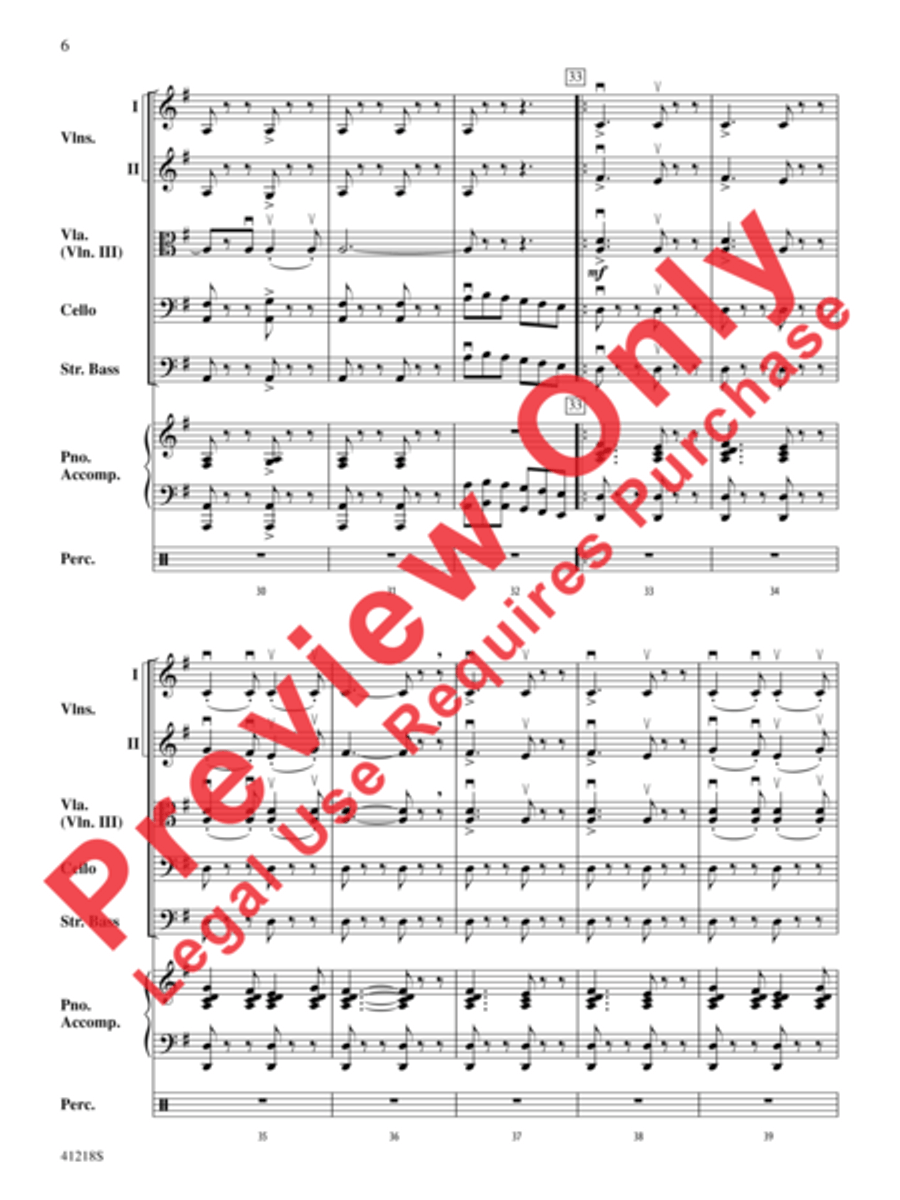 Funiculì, Funiculà String Orchestra scores gallery preview page 7