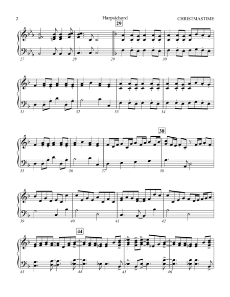 Christmastime (arr. Joseph M. Martin) - Harpsichord