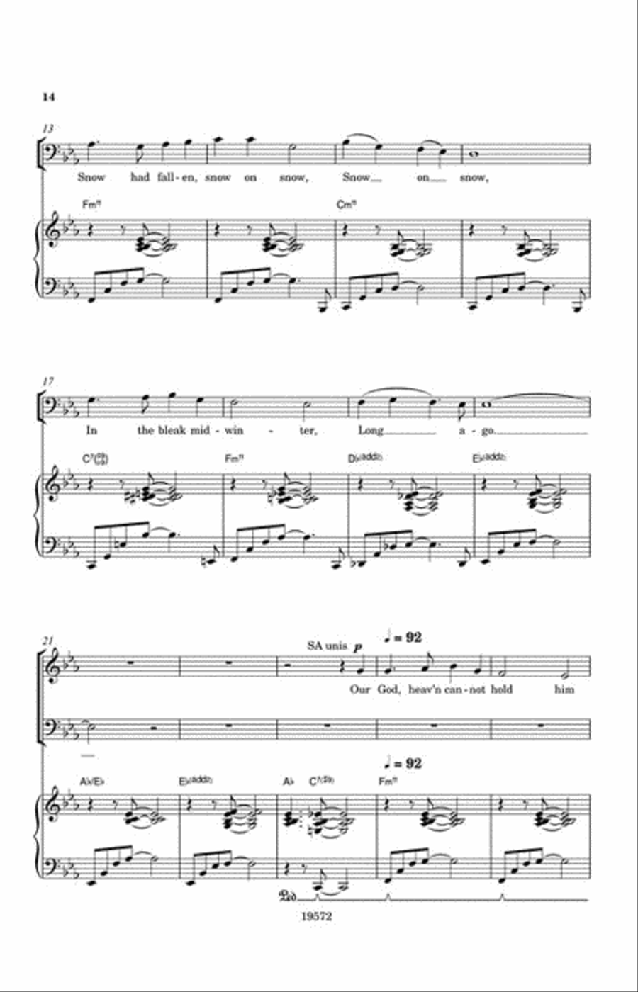 Three More Jazz Carols 4-Part scores gallery preview page 5