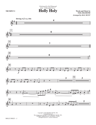 Holly Holy (from A Beautiful Noise) (arr. Mac Huff) - Bb Trumpet 2