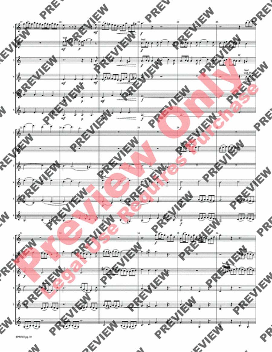 Spring from The Four Seasons Small Ensemble scores gallery preview page 12