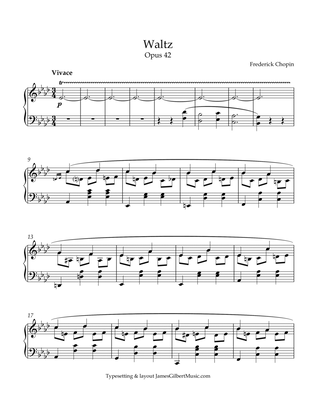 Waltz in Ab major, Opus 42