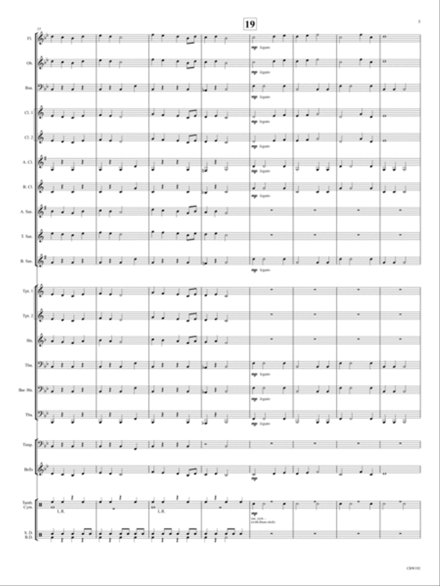 Cherry Lake March Concert Band scores gallery preview page 5