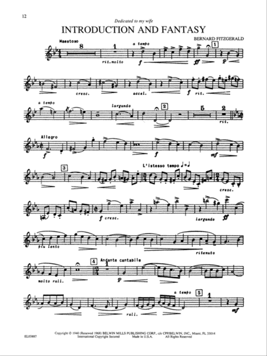 Classic Festival Solos (B-flat Trumpet), Volume 2 Cornet scores gallery preview page 4