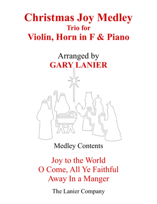 Book cover for CHRISTMAS JOY MEDLEY (Trio – Violin, Horn in F & Piano with Parts)