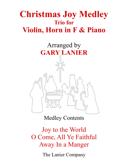 CHRISTMAS JOY MEDLEY (Trio – Violin, Horn in F & Piano with Parts) image number null